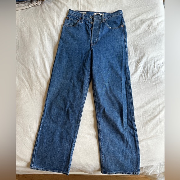 Women’s Levi’s Ribcage Straight size 27 blank tab - Picture 1 of 8